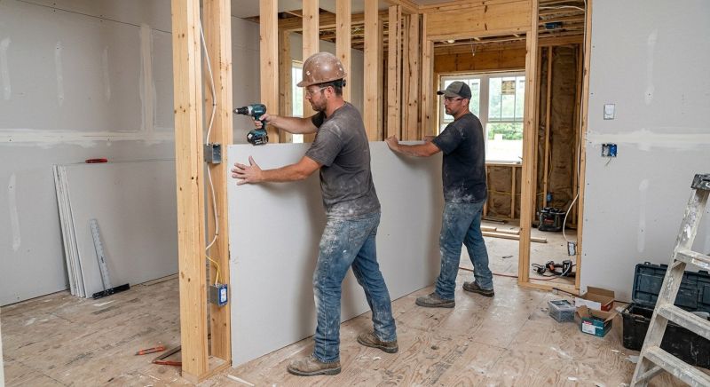 House Drywall Installation in Wilmington, NC